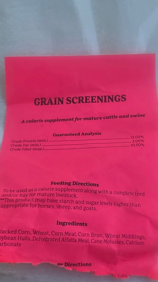 Grain Screenings